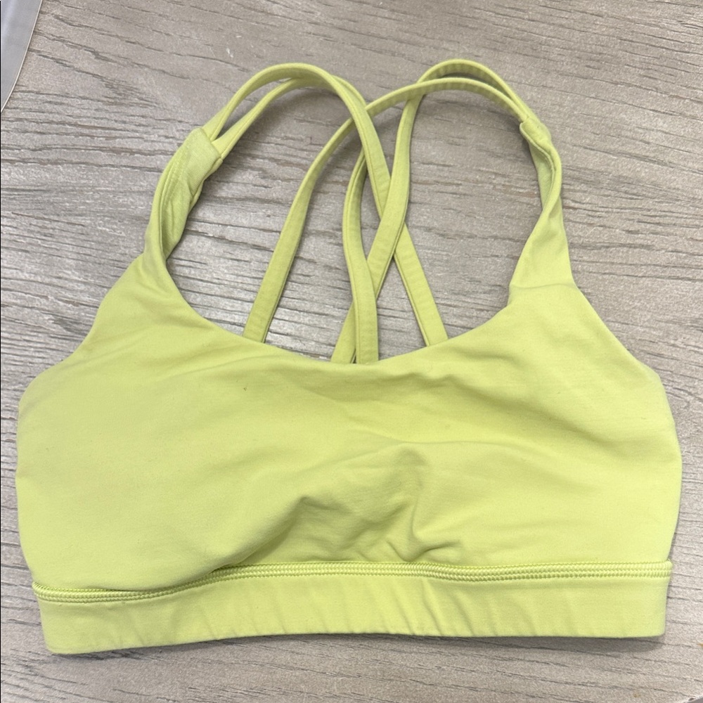 Lululemon Athletica Light Green Sports Bra